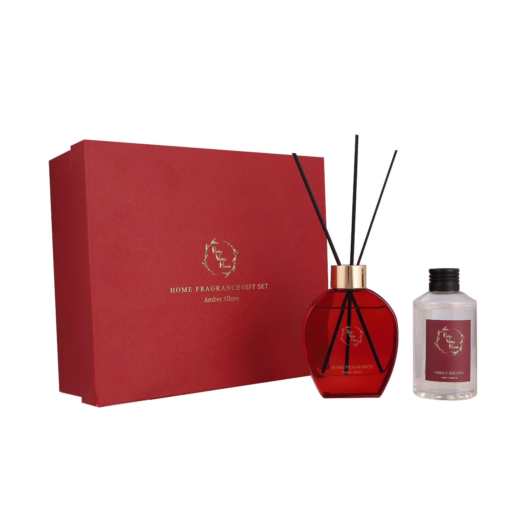 Home Fragrance Diffuser Amber Allure & Refill Gift Box Set