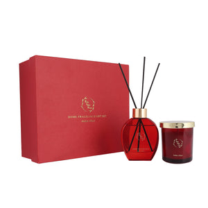 Home Fragrance Diffuser Amber Allure & Candle Gift Box Set