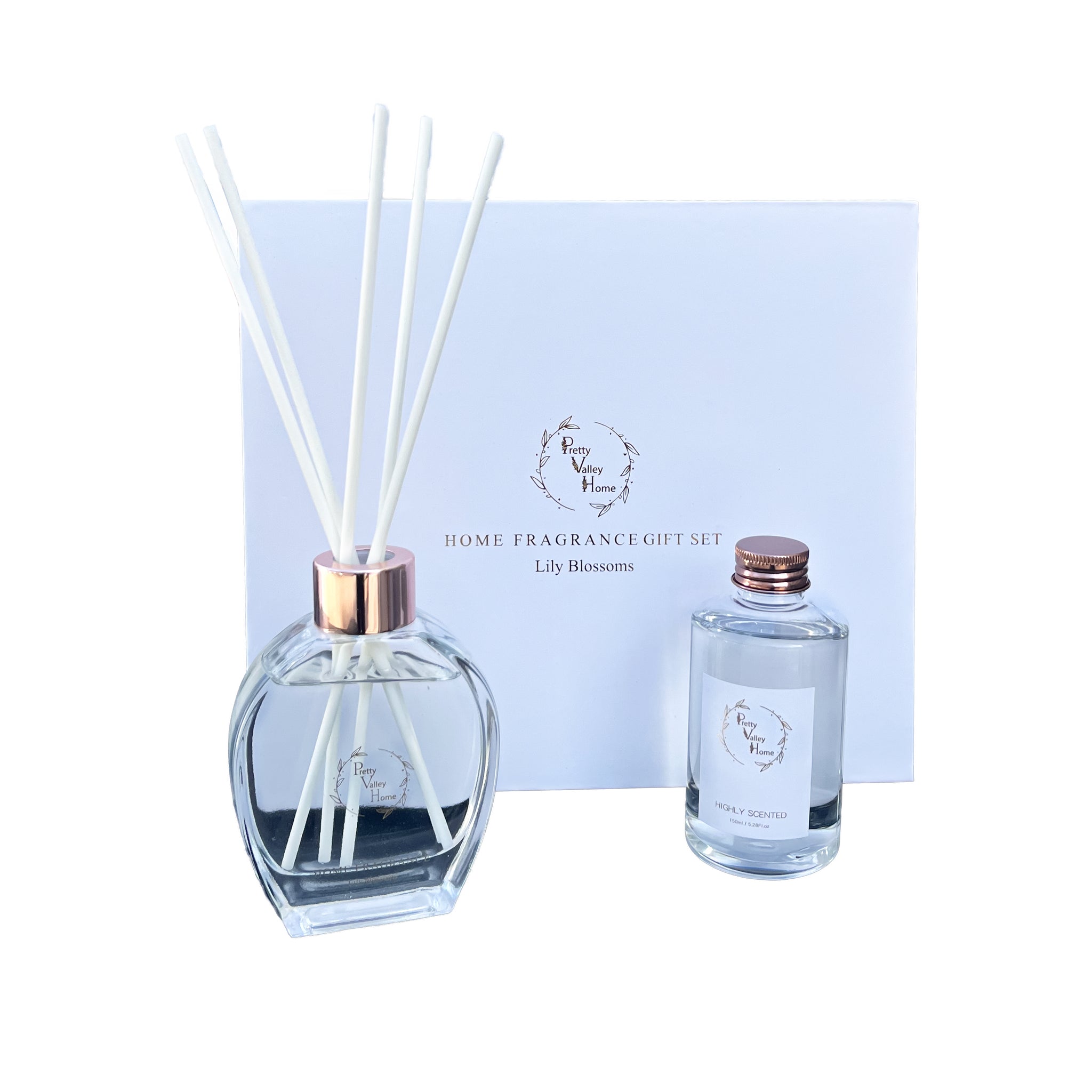 Home Fragrance Diffuser Lily Blossoms & Refill Gift Box Set